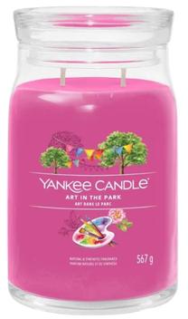 Свеча, ароматическая Yankee Candle Signature Art in the Park, 60 - 90 час, 567 г, розовый цв.