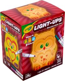 Žaislinis dažymo rinkinys, lempa Crayola Light Ups Owl, balta sp.