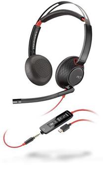 Laidinės ausinės Plantronics Blackwire C5220 207586-03, juoda sp.