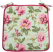 Kėdžių pagalvėlė Home4you Rose, žalia/rožinė, 39 cm x 39 cm