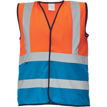 Veste universāls Cerva Lynx Duo HV, zila krās./oranža krās., M izmērs