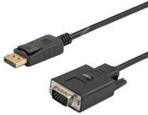 Провод Savio DisplayPort - D-Sub (VGA) CL-92 Displayport, VGA, 1.8 м, черный цв.