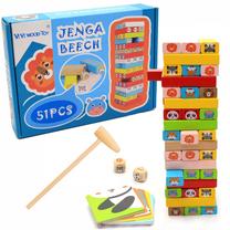 Attīstoša rotaļlieta Jenga Beech, 51 gab.