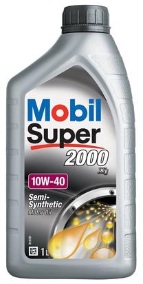 Motoreļļa Mobil 10W - 40, daļēji sintētiska, 1 l