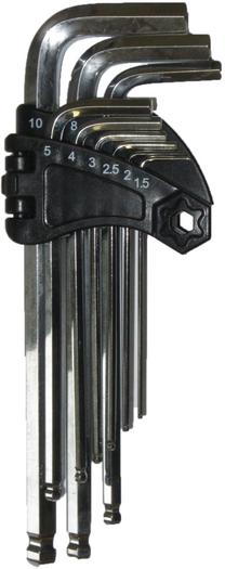 Raktų komplektas ProX Imbus TOOL149, plienas, chromo sp., 10 vnt.