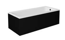 Vonia, įmontuojama Besco Talia, 150 cm x 70 cm x 55.5 cm, stačiakampis, juoda sp.