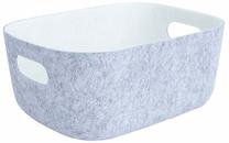 Korv Home4you Lido Pop, vilt, 32 cm x 24 cm, hall v.