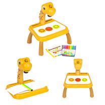 Zīmēšanas projektors EcoToys Dinosaur HC549653, dzeltena krās.
