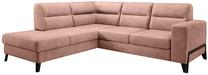 Kampinė sofa Cassara Nube 24, rožinė sp., kairinė, 237 x 277 cm x 100 cm