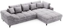 Kampinė sofa - lova Polak Meble Lettica, pilka sp., dešininė, 326 x 221 cm x 93 cm