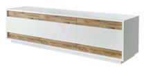 ТВ стол Kalune Design FR4, белый цв./сосновый цв., 180 см x 44.8 см x 48.6 см