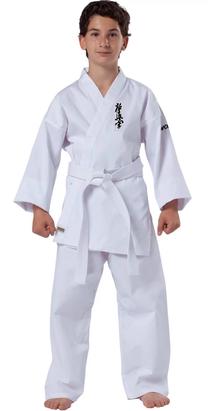 Karate kimono Kwon Junior With Kyokushin Sign 250797, balta sp., 110 cm