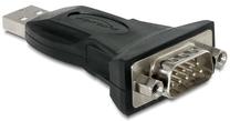Adapteris Delock USB 2.0 to serial 1xSerial USB 2.0 A male, RS-232 male, 80 m, melna krās.