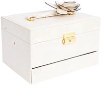 Papuošalų dėžutė Home4you Sezane Lux 88362, 22 cm, šviesiai rožinė sp.