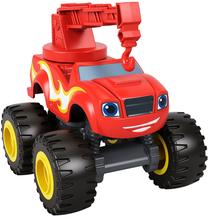 Игрушечный автомобиль с краном Mattel Fisher Price Blaze Construction Blaze GYD02, красный цв.