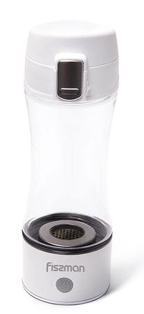 Ūdens pudele Fissman Portable hydrogen, balta krās., plastmasa, 0.320 l