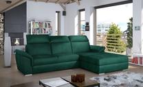 Kampinė sofa Trevisco Monolith 37, tamsiai žalia sp., dešininė, 212 x 272 cm x 100 cm
