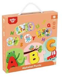 Развивающая головоломка, алфавит Tooky Toy Learning Alphabet, EN, многоцветный, 26 шт.