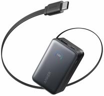 Lādētājs-akumulators (Power bank) Anker Nano, 10000 mAh, 45 W, melna krās.