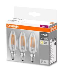 Lemputė Osram LED, B40, 2700 °K, E14, 4 W, 470 lm