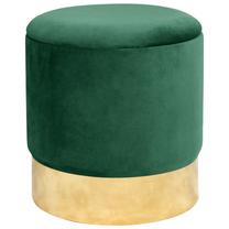 Pufas Akord Furniture Factory Golden, žalia sp., 39 cm x 39 cm x 40 cm