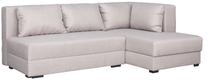 Kampinė sofa - lova Bodzio Judyta Classic, kreminė sp., dešininė, 155 x 225 cm x 77 cm