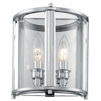 Valgusti seinale Cosmo Light New York W02899CH, E14, 2 x 40 W, läbipaistev v. / kroom v.