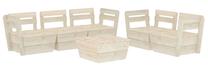 Lauko baldų komplektas VLX 6 Piece Garden Pallet Lounge Set