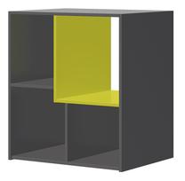 Lentyna Szynaka Meble Wow 08, žalia/pilka, 74 cm x 39 cm x 74 cm