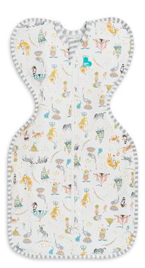 Plonas miegmaišis kūdikiui Love To Dream Swaddle Up Etap 1 Swaddle UP Original XS, balta sp./įvairių spalvų, 64 cm x 32.5 cm