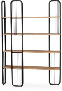 Pastatoma lentyna Kalune Design Sierra 379VLV1310, ruda sp./juoda sp., 180 cm x 125 cm x 28 cm