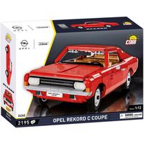 Konstruktorius, automobilis Cobi Opel Rekord C Coupe 24345, 2195 vnt., raudona sp.