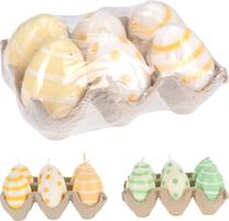Žvakė, forminė Egg CC5063010, 6 h, 140 g, 6 vnt., įvairių spalvų