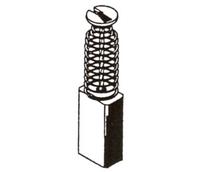 Šepetėlis Haushalt, 5 mm x 8 mm x 16 mm, 2 vnt.