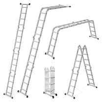 Kopėčios 4 dalių universalios ModernHome WK4210-4B, 122 cm, 458.5 cm