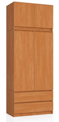 Spinta Akord Furniture Factory S90, ruda sp., 51 cm x 90 cm x 234 cm