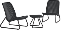 Lauko baldų komplektas Keter Rio Patio Set of 2 seats, pilka sp., 2 vietų