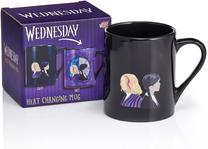 Krūzīte Wednesday Heat Mug, melna krās./violeta krās.