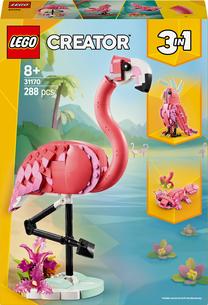 Konstruktorius LEGO® Creator 3in1 Laukiniai gyvūnai: rožinis flamingas 31170, 288 vnt.