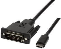 Vads Logilink USB 3.2 Gen1x1 USB-C To DVI USB-C, DVI, 3 m, melna krās.