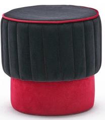 Pufas Hanah Home Rose 825BLC1645, juoda sp./raudona sp., 40 cm x 40 cm x 40 cm