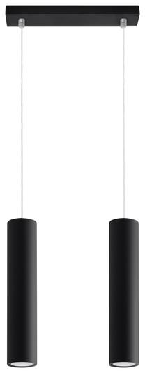 Valgusti rippuv Sollux Lagos 2, GU10, 2 x 40 W, must v. / must v.