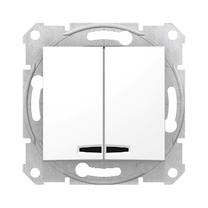 Slēdzis Schneider Electric Sedna SDN0300321, 2 kl, balta krās.