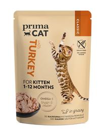 Mitrā kaķu barība Prima Cat Turkey, 0.085 kg
