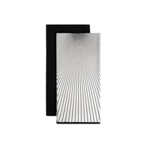 Virtuvinių rankšluosčių rinkinys Homla Salado 777035, balta sp./juoda sp., 65 cm x 45 cm, 2 vnt.