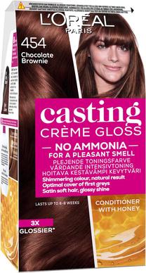 Kраска для волос L’Oréal Paris Casting Creme Gloss, chocolate brownie цв., 454, 180 мл