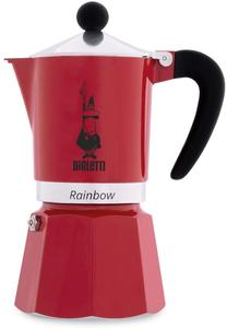 Prekė su pažeista pakuote. Moka kavinukas Bialetti Rainbow, 0.2 l, raudona sp.