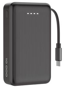 Nešiojamas įkroviklis (Power bank) Deltaco PB-CC102, 10000 mAh, 15 - 20 W, juoda sp.