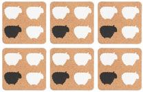 Gėrimų padėkliukai Sheep, 9.5 cm x 9.5 cm
