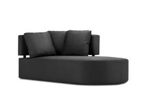 Lauko sofa Calme Jardin Barts CAL_CHR_102_F1_BARTS1, juoda sp., dešininė, 102 cm x 190 cm x 85 cm
